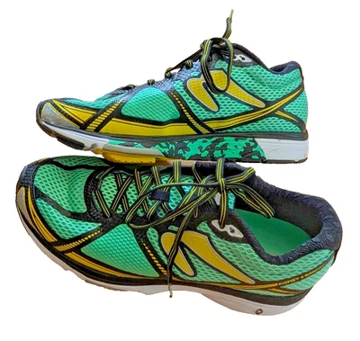 LN Newton Kismet 4 Mujer’s 11 Estabilidad Carretera Zapatos para Correr Verde Amarillo Correr Usados en Excelente Condición Foto 1 de 4