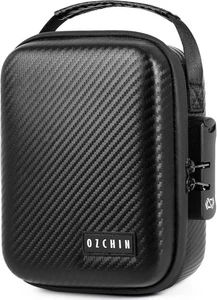 OZCHIN Smell Proof Bag with Combination Lock Shockproof Hard Shell M, Black  - Picture 1 of 6