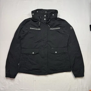 Chaqueta Bomber KHUJO Con Capucha Cremallera y Botón Mujer Talla Grande Negra 19x23.5 Poliéster - Imagen 1 de 24