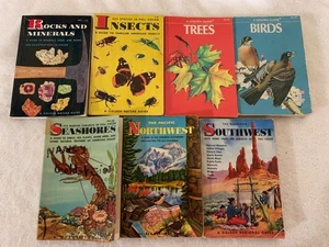 Golden Nature Guides Vintage Lot of 7 Insects Rocks Trees Birds Northwest - Picture 1 of 19