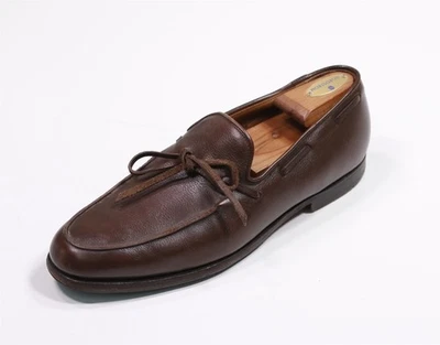 Peal & Co Brooks Brothers Brown Leather Tied Loafers Men's UK 10.5 US 11 - Image 1 of 4