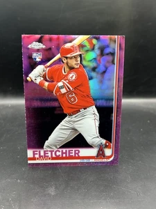 2019 Topps Chrome #181 David Fletcher Pink Refractor - Picture 1 of 2