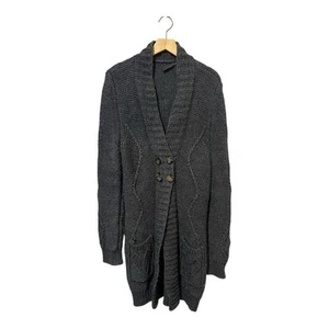 Maglione cardigan maglia cavo Liu Jo misto lana alpaca grigio - Foto 1 di 6