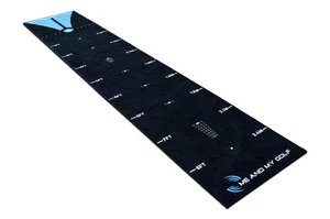 Me and My Golf Golf Breaking Ball Putting Mat (7.5ft) Black/Blue Putting Aids - Picture 1 of 2