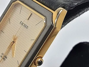 Reloj Citizen Exceed Hombre 2730 274440Y Dorado Negro Cuero SS Analógico Digital Qua - Imagen 1 de 11