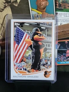 2013 Topps Eröffnungstag Orange Schnabel Maskottchen Baltimore Orioles Team #M-12 🔥 - Bild 1 von 10