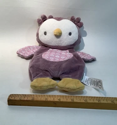 Ingenuity Purple 12” Nally Owl Lovey Plush Baby Security Toy Bean Bag Tush ** - Image 1 of 4