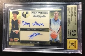 🔥2022-23 Leaf MultiGraphics MIKEY WILLIAMS JJ TAYLOR 1/1 GOLD BGS 9.5 💎Auto 10 - Picture 1 of 4
