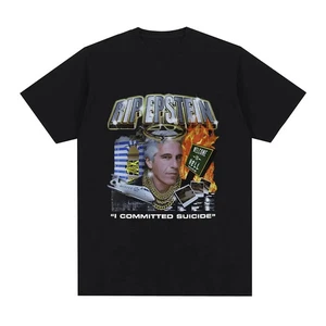 RIP Epstein "I Committed Suicide" Conspiracy Tee - Lustige Grafik T-Shirt Herren - Bild 1 von 13
