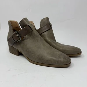 Wunderbare Maeve Damenschuhe Größe 8,5 taupe Stiefeletten Blockabsatz Schnallenriemen neu - Bild 1 von 12