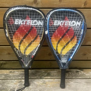 Lote de 2 raquetas de raquetball Ektelon: PowerRing Fury 950 y agarre Thunder 22g XS - Imagen 1 de 15