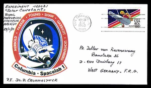 Lanzamiento Columbia STS-9 1983 - Spacelab 1 Solar Constant Exper. - FIRMADO (ESP#2798) - Imagen 1 de 1