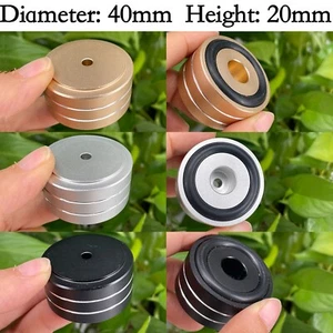 4PCS Aluminum Hifi Audio AMP Subwoofer Stand Pad Speaker Isolation Feet 40*20mm - Picture 1 of 8