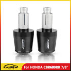For Honda Cbr600rr 7/8" Cnc Handle Bar Grips End Weights Caps Plugs Slider