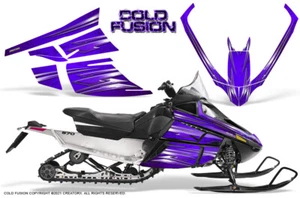 ARCTIC CAT F SERIES SNOWMOBILE GRAPHICS KIT CREATORX DECALS COLD FUSION PURPLE - Picture 1 of 1