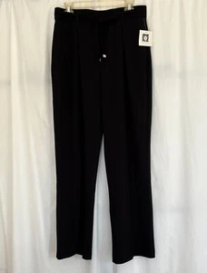 Anne Klein Women's High Rise, Wide Leg Pants , Color Black Dress Pants, Size M - Picture 1 of 10