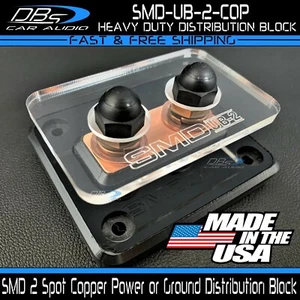 Steve Meade SMD UB-2 2 Spot Copper Power or Ground Distribution Terminal Block - Picture 1 of 3