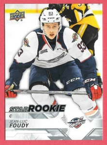 Jean-Luc Foudy Upper Deck CHL Star Rookie 2018-19 - Windsor Spitfires - Imagen 1 de 1