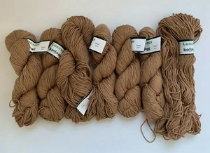 Lot of 7 Matched Skeins Kollage Luscious Cotton Blend Yarn 55gr 185 Yards Sahara - Picture 1 of 3