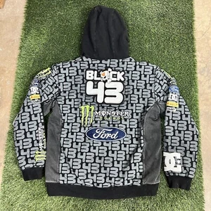 Sudadera con capucha cremallera completa Y2K DC x Monster Energy Ken Block #43 RARA talla grande - Imagen 1 de 6