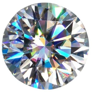 Diamante VVS redondo de 5,5 mm excelente certificado natural de 0,6 quilates - Imagen 1 de 8