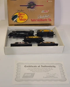 1998 Revell 7 Piece HO Train Set Dale Earnhardt Bass Pro Shop COA one of 5,004 - Picture 1 of 7
