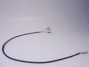 Tonearm wire loom SHIELDED, fits 1.2 ~1.3mm cartridge pins rewire cable 500mm - Picture 1 of 7