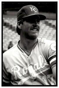 Mike Jones (1984) Kansas City Royals Vintage Baseball Postcard PCKR