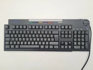 IBM KN9930 PS/2 Tastatur Vintage Retro Schwarz bunte Funktionstasten - Bild 1 von 6