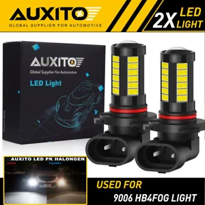 9006 HB4 LED Fog Light Bulbs 6000K 100W Fit For BMW E46 98-01 E39 E60 E61 04-10 - Picture 1 of 8