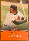 NICK MARKAKIS, TEAM ISSUED 3 1/2"  x 5" PHOTO CARD, BALTIMORE ORIOLES