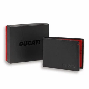 Portafoglio in Pelle Originale Ducati Firma Black 987713562 - Picture 1 of 1