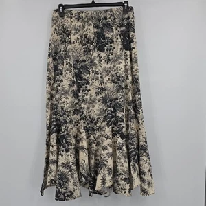 Tuckernuck Noir Cypress Toile Mallory Maxi Trompetenrock Größe XL - Bild 1 von 8