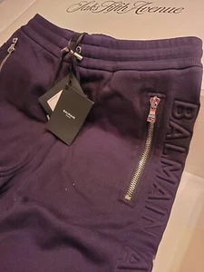$790 New Balmain Sweatpants Shorts Black US Sz XL/38 Limited Authentic! - Picture 1 of 13