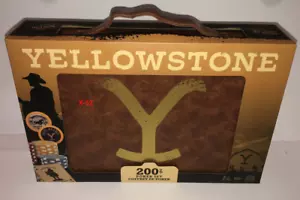 Yellowstone Poker Set Dutton Ranch playing cards dealer 200 chips Kevin Costner - Picture 1 of 6