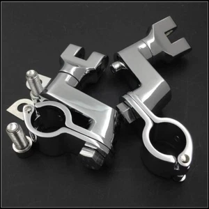Foot Peg Brackets Mounting Passenger Aluminum Fits For Honda Valkyrie 00-03 - Picture 1 of 5