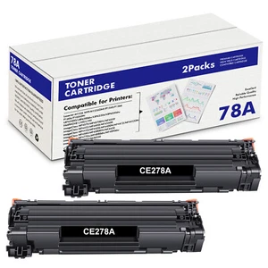 2 x Black CE278A Toner Cartridge For HP 78A LaserJet Pro M1536DNF M1536N P1606dn - Picture 1 of 1