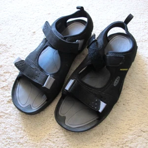 KEEN Open Toe Sandals 1026224 Men's Size 12 Black Comfort Waterproof - Picture 1 of 8