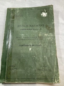 British Railways London Midlands Region Appendix Working Timetable Crewe 1980 - Picture 1 of 19