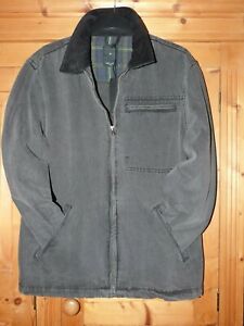 Mens Grey Denim NEW LOOK Zipped Jacket Size Medium