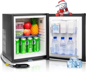 SMAD 1.0 Cu.Ft 12V/110V Refrigerator Compact Truck fridge Reversible Door Quiet - Picture 1 of 11