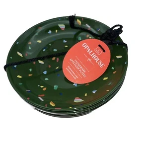 Opalhouse Jungalow 6 Pc Stoneware Appetizer Plates Confetti colorful 6” New - Picture 1 of 6