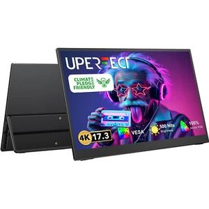 17.3" Portable Gaming Monitor USB-C 4K w/VESA & Stand For Computer Laptop PS 4 5 - Picture 1 of 10
