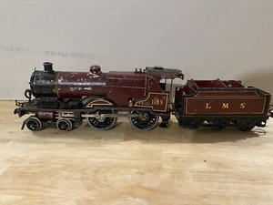 Hornby Prewar O Gauge LMS Compound Steam Locomotive And Tender. - Picture 1 of 9