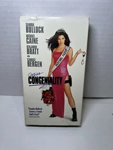 Miss Congeniality VHS - Sandra Bullock - Michael Caine - Benjamin Bratt Comedy - Picture 1 of 4