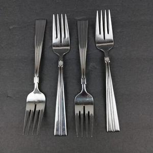 4 Reed & Barton Select COSTA BRAVA Stainless Steel Salad Dessert Forks - Picture 1 of 12