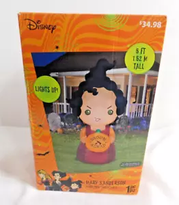 C7 - Disney Hocus Pocus Halloween Mary Sanderson 5ft Lawn Inflatable - Picture 1 of 7
