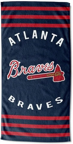 NEW MLB Atlanta Braves Beach Towel Large Size 30"x60" - Official Licensed Cover