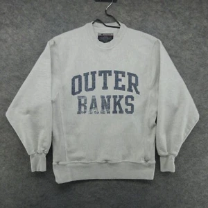 VTG Champion Reverse Weave Sweatshirt Mens Small Gray Outer Banks Crew Neck Y2K - Picture 1 of 19