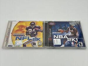Lot of 2 Sega Dreamcast Sports Games - NFL 2K & NBA 2K1